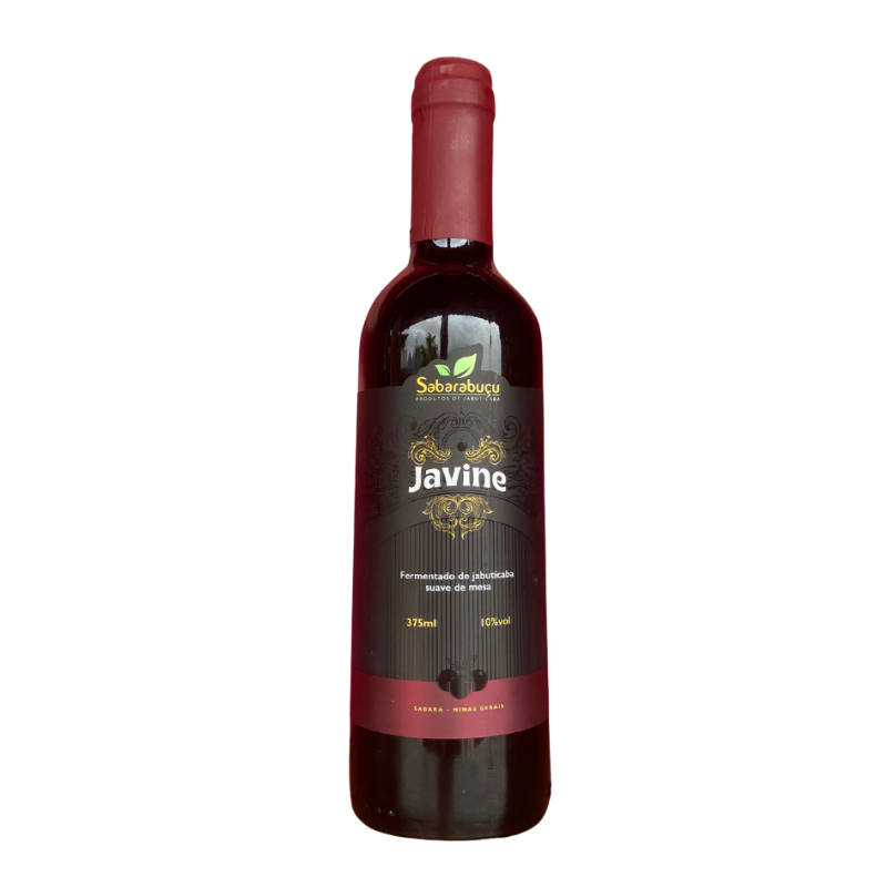 Javine Suave 375ml - Vinho Tinto de Jabuticaba Suave