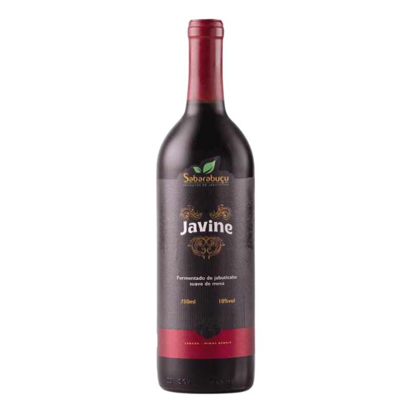 Javine Suave 750ml - Vinho Tinto de Jabuticaba Suave