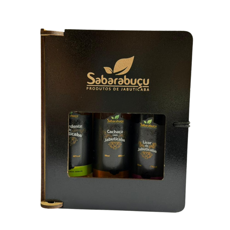 Kit com 3 Miniaturas de Bebidas de Jabuticaba 50ml cada