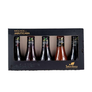 Kit com 5 Miniaturas de Molhos de Jabuticaba 60ml cada