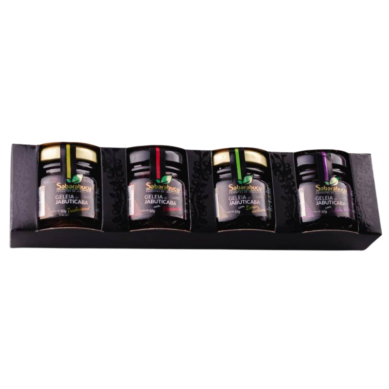 Kit com 4 Miniaturas de Geleias de Jabuticaba 50g cada