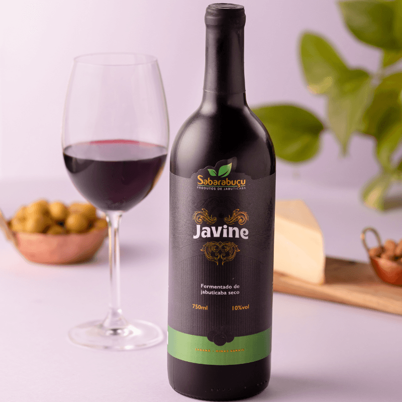 Javine Seco - Vinho Tinto de Jabuticaba Seco - Sabarabuçu