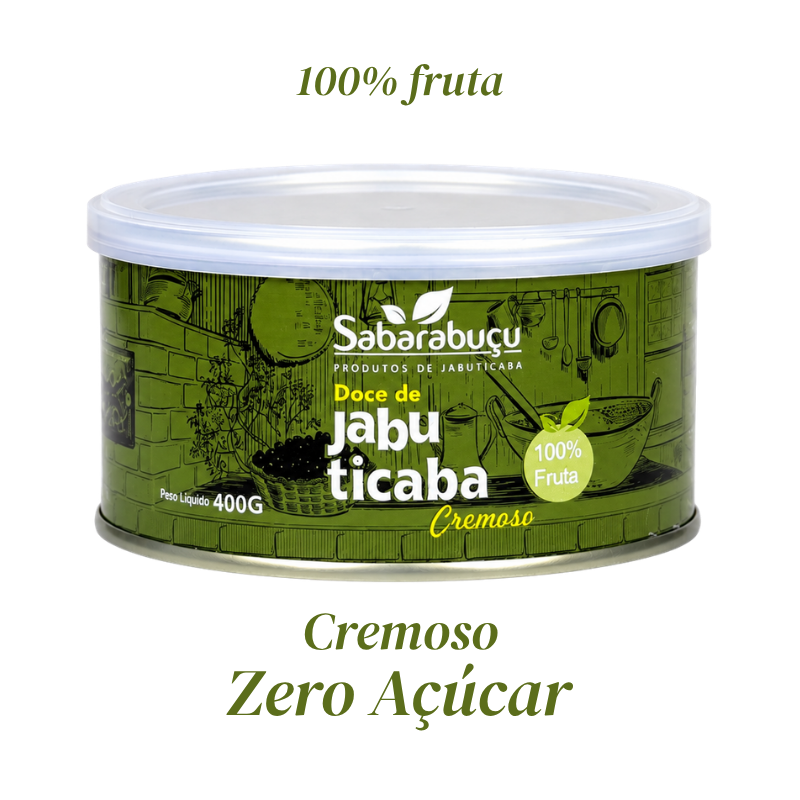 Doce de Jabuticaba Cremoso Zero Açúcar adicionado 400g