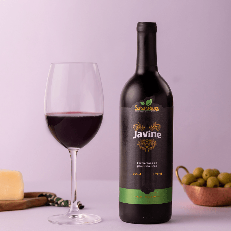 Javine Seco - Vinho Tinto de Jabuticaba Seco - Sabarabuçu