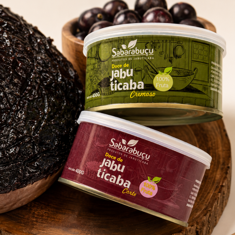 Doce de Jabuticaba de Corte Zero Açúcar adicionado 400g