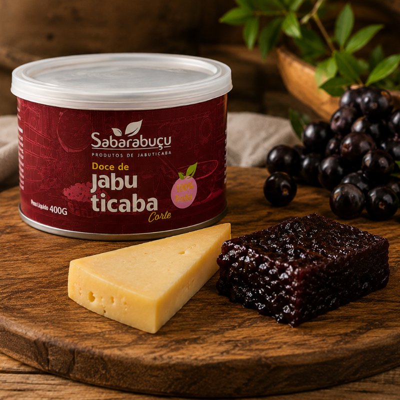 Doce de Jabuticaba de Corte Zero Açúcar adicionado 400g
