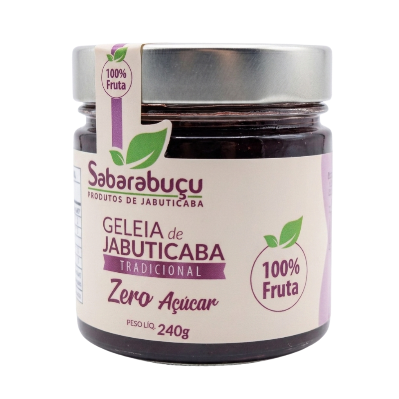 Geleia de Jabuticaba 100% Fruta - Zero Açúcar adicionado 240g