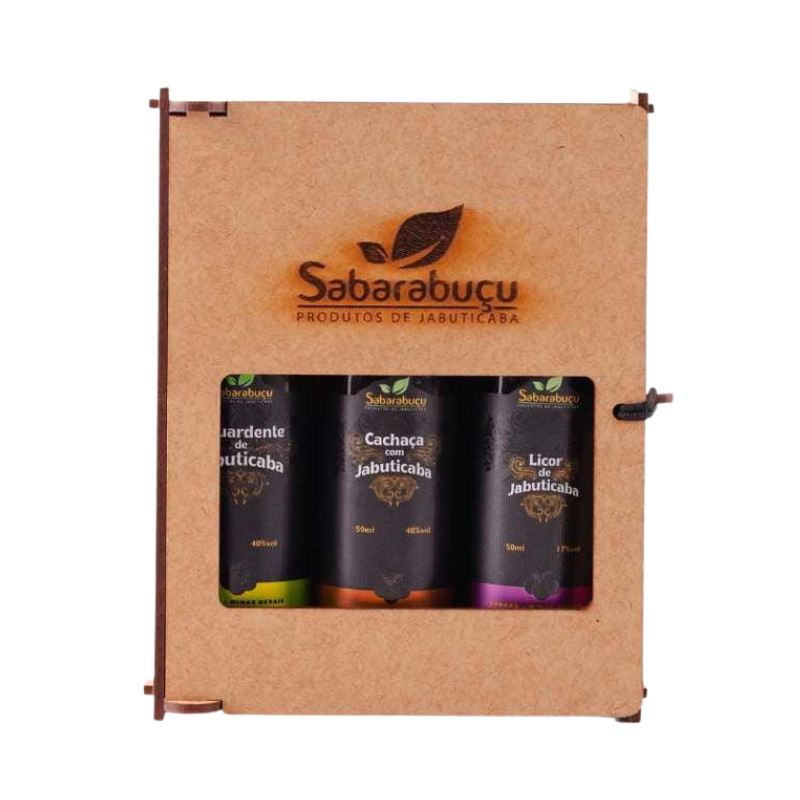 Kit com 3 Miniaturas de Bebidas de Jabuticaba 50ml cada