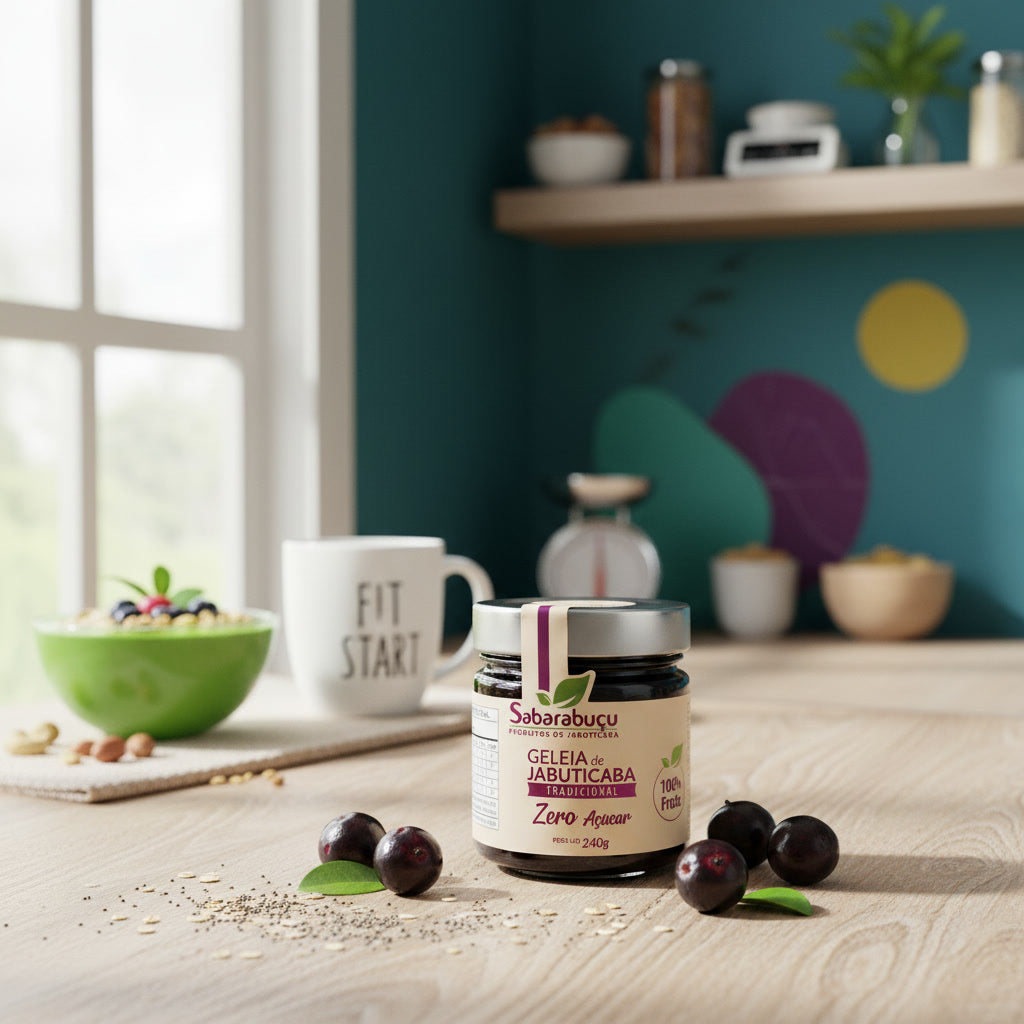 Geleia de Jabuticaba 100% Fruta - Zero Açúcar adicionado 240g