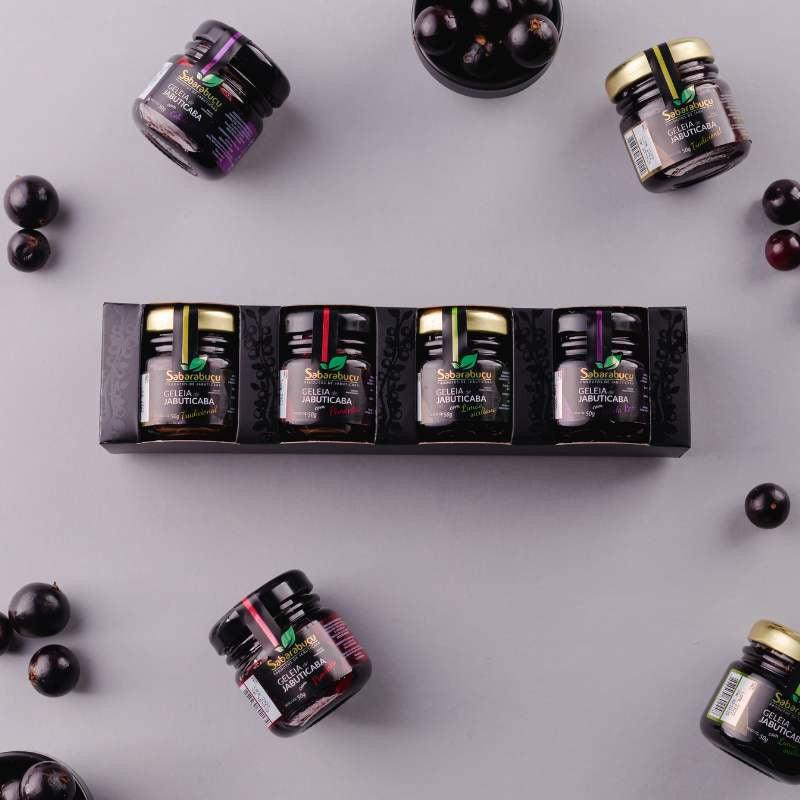 Kit com 4 Miniaturas de Geleias de Jabuticaba 50g - Sabarabuçu