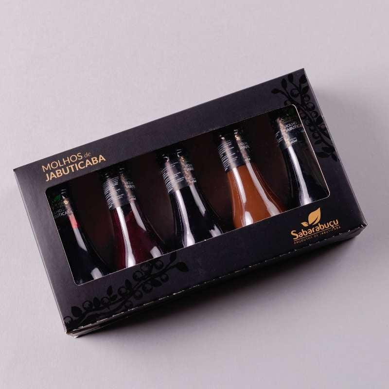 Kit com 5 Miniaturas de Molhos de Jabuticaba 60ml - Sabarabuçu